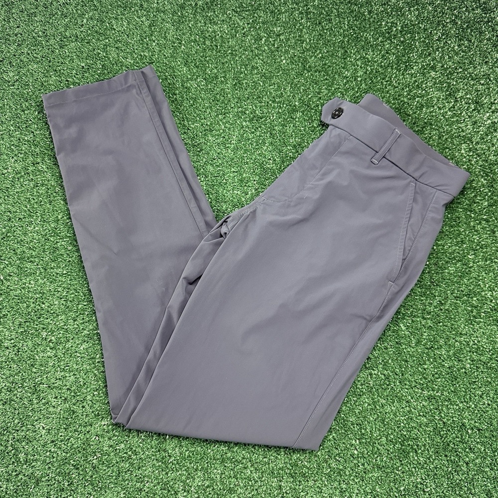 Greyson Pants Men 30x32 Gray Performance Golf Stretch Trousers Modern